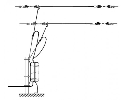 Icom 2W-L10 (2WL10) — судовая двухлучевая Г-образная антенна