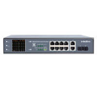 INT-VNST1006-121 - 8-х портовый сетевой неуправляемый коммутатор с PoE (+2 SFP)