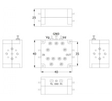 Малошумящий усилитель 92-98 ГГц LNA-W-9298