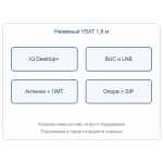 Комплект наземной VSAT 1,8 м