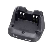 Настольное быстрое зарядное устройство BC-240 для IC-F3003 #54 IC-F4003 #74 (2 часа) для LiIon аккумуляторов BP-298/299 с адаптером BC-242