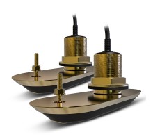 Pack of RV-220 RealVision 3D Bronze Thru Hull Txds, Port &Starboard20°, Direct connect to AXIOM (2 x 2m, Y-cable and 8m extension cable)