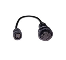 Adaptor Cable (9 pin to 7 pin) to attach an existing 7 pin Airmar (direct connect to ax7/eSx7 MFD) transducer to AXIOM 7 DV